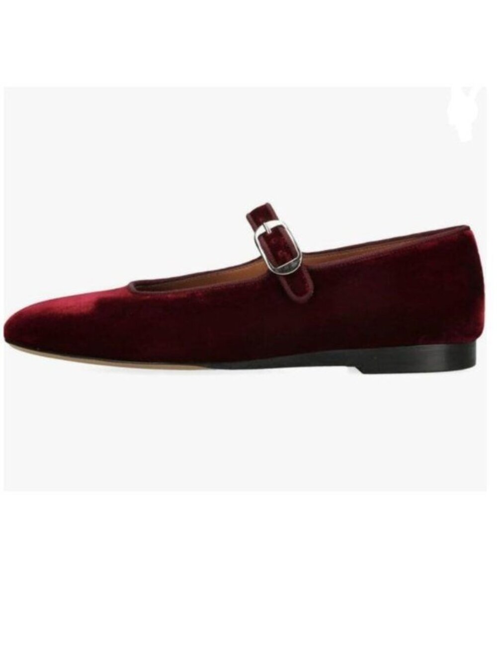 Pazzion Burgundy Cute Round Toe Mary Janes Comfortable Strap Buckled Ballet Flat